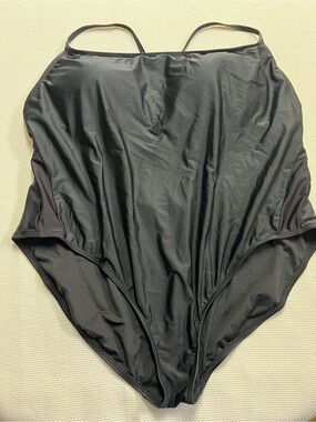 J. Crew Black One-Piece Swimwear with Thin Straps